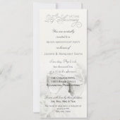 Elegant 25th Wedding Jubileum Party Kaart (Achterkant)