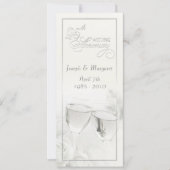 Elegant 25th Wedding Jubileum Party Kaart (Voorkant)