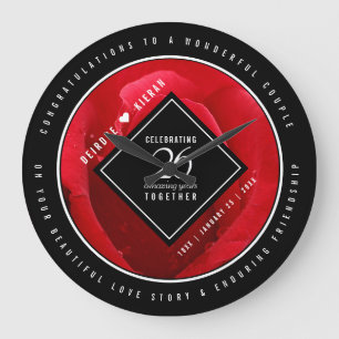 Elegant 26e Roos Wedding Jubileum Viering Grote Klok