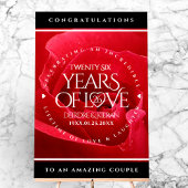 Elegant 26th Roos Wedding Jubileum Celebration Acryl Bord