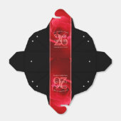 Elegant 26th Roos Wedding Jubileum Celebration Bedankdoosjes (Uitgevouwen)