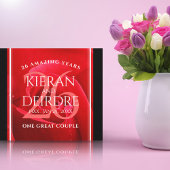 Elegant 26th Roos Wedding Jubileum Celebration Canvas Afdruk