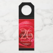 Elegant 26th Roos Wedding Jubileum Celebration Flessenhanger (Voorkant)