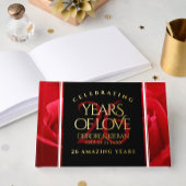 Elegant 26th Roos Wedding Jubileum Celebration Gastenboek