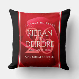 Elegant 26th Roos Wedding Jubileum Celebration Kussen