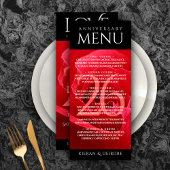 Elegant 26th Roos Wedding Jubileum Celebration Menu