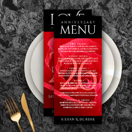 Elegant 26th Roos Wedding Jubileum Celebration Menu
