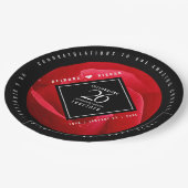 Elegant 26th Roos Wedding Jubileum Celebration Papieren Bordje (Gekanteld)