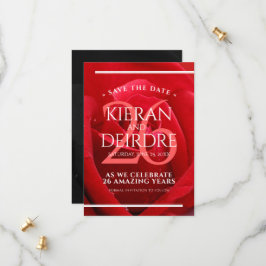 Elegant 26th Roos Wedding Jubileum Celebration Save The Date