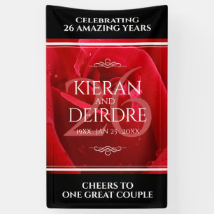Elegant 26th Roos Wedding Jubileum Celebration Spandoek