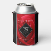 Elegant 26th Rose Wedding Anniversary Blikjeskoeler (Blikje Achterkant)