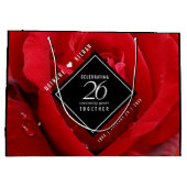 Elegant 26th Rose Wedding Anniversary Groot Cadeauzakje (Achterkant)