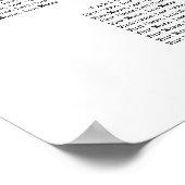 Elegant 27-tabel weddenschapenkaart poster (Hoek)