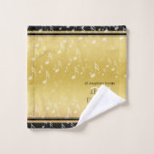 Elegant 27th Music Wedding Jubileum Bad Handdoek (Wasdoekje)