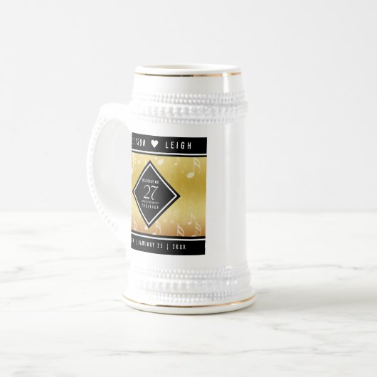 Elegant 27th Music Wedding Jubileum Bierpul (Voorkant links)