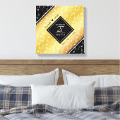 Elegant 27th Music Wedding Jubileum Canvas Afdruk (Insitu (Slaapkamer))