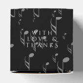 Elegant 27th Music Wedding Jubileum Celebration Bedankdoosjes (Bovenkant)