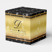 Elegant 27th Music Wedding Jubileum Celebration Bedankdoosjes (Achterkant)