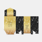 Elegant 27th Music Wedding Jubileum Celebration Bedankdoosjes (Uitgevouwen)