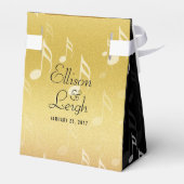 Elegant 27th Music Wedding Jubileum Celebration Bedankdoosjes (Achterkant)