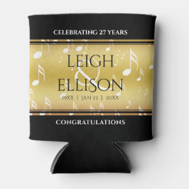 Elegant 27th Music Wedding Jubileum Celebration Blikjeskoeler