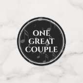 Elegant 27th Music Wedding Jubileum Celebration Confetti (Kleine voorkant)