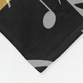 Elegant 27th Music Wedding Jubileum Celebration Fleece Deken (Hoek)