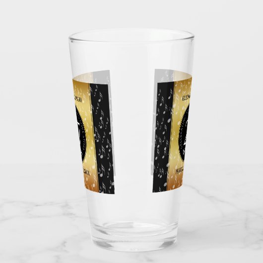 Elegant 27th Music Wedding Jubileum Celebration Glas (Links)