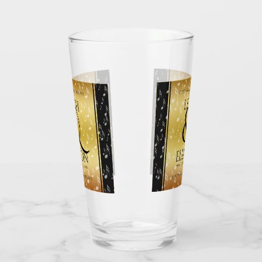 Elegant 27th Music Wedding Jubileum Celebration Glas (Links)