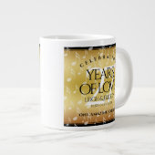 Elegant 27th Music Wedding Jubileum Celebration Grote Koffiekop (Voorkant rechts)