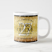 Elegant 27th Music Wedding Jubileum Celebration Grote Koffiekop (Rechts)