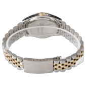 Elegant 27th Music Wedding Jubileum Celebration Horloge (Achterkant)