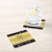 Elegant 27th Music Wedding Jubileum Celebration Kartonnen Onderzetters (Insitu)