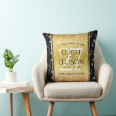 Elegant 27th Music Wedding Jubileum Celebration Kussen (Stoel)