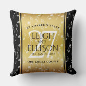 Elegant 27th Music Wedding Jubileum Celebration Kussen (Achterkant)