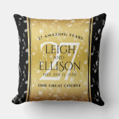 Elegant 27th Music Wedding Jubileum Celebration Kussen (Voorkant)