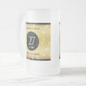 Elegant 27th Music Wedding Jubileum Celebration Matglas Bierpul (Voorkant links)