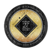 Elegant 27th Music Wedding Jubileum Celebration Snijplank (Voorkant)