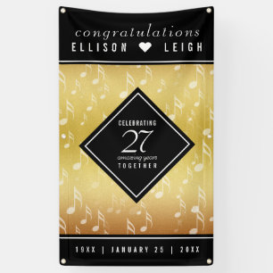 Elegant 27th Music Wedding Jubileum Celebration Spandoek