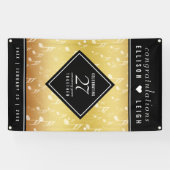 Elegant 27th Music Wedding Jubileum Celebration Spandoek (Horizontaal)