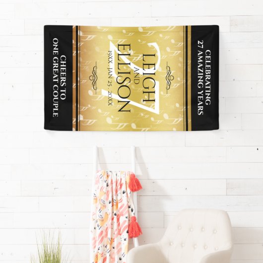 Elegant 27th Music Wedding Jubileum Celebration Spandoek (Insitu)