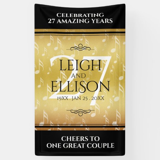 Elegant 27th Music Wedding Jubileum Celebration Spandoek