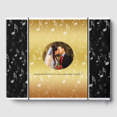 Elegant 27th Music Wedding Jubileum Gastenboek (Achterkant)