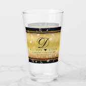 Elegant 27th Music Wedding Jubileum Glas (Achterkant)