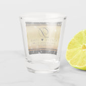 Elegant 27th Music Wedding Jubileum Shot Glas (Achterkant)