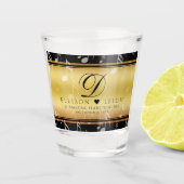 Elegant 27th Music Wedding Jubileum Shot Glas (Voorkant)