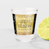 Elegant 27th Music Wedding Jubileum Shot Glas (Voorkant)