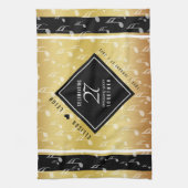 Elegant 27th Music Wedding Jubileum Theedoek (Verticaal)