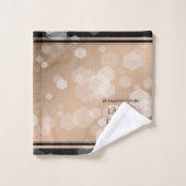 Elegant 28th Linen Wedding Jubileum Bad Handdoek (Wasdoekje)