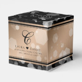 Elegant 28th Linen Wedding Jubileum Celebration Bedankdoosjes (Achterkant)